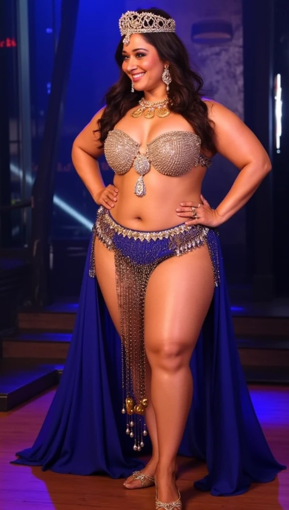Perfect eyes and face, greasy skin, (best quality,ultra-detailed,realistic:1.37), beauty Malay woman with hijab on the stage, belly dancer exotic dancing costume, small breast, chubby, graceful movements, vibrant colors, seductive gaze, ethereal atmosphere, intricate jewelry, flowing veils, mesmerizing performance, hypnotic rhythms, alluring expressions, silhouetted against the moonlight, captivating stage presence, captivating music, enchanting and sensual.