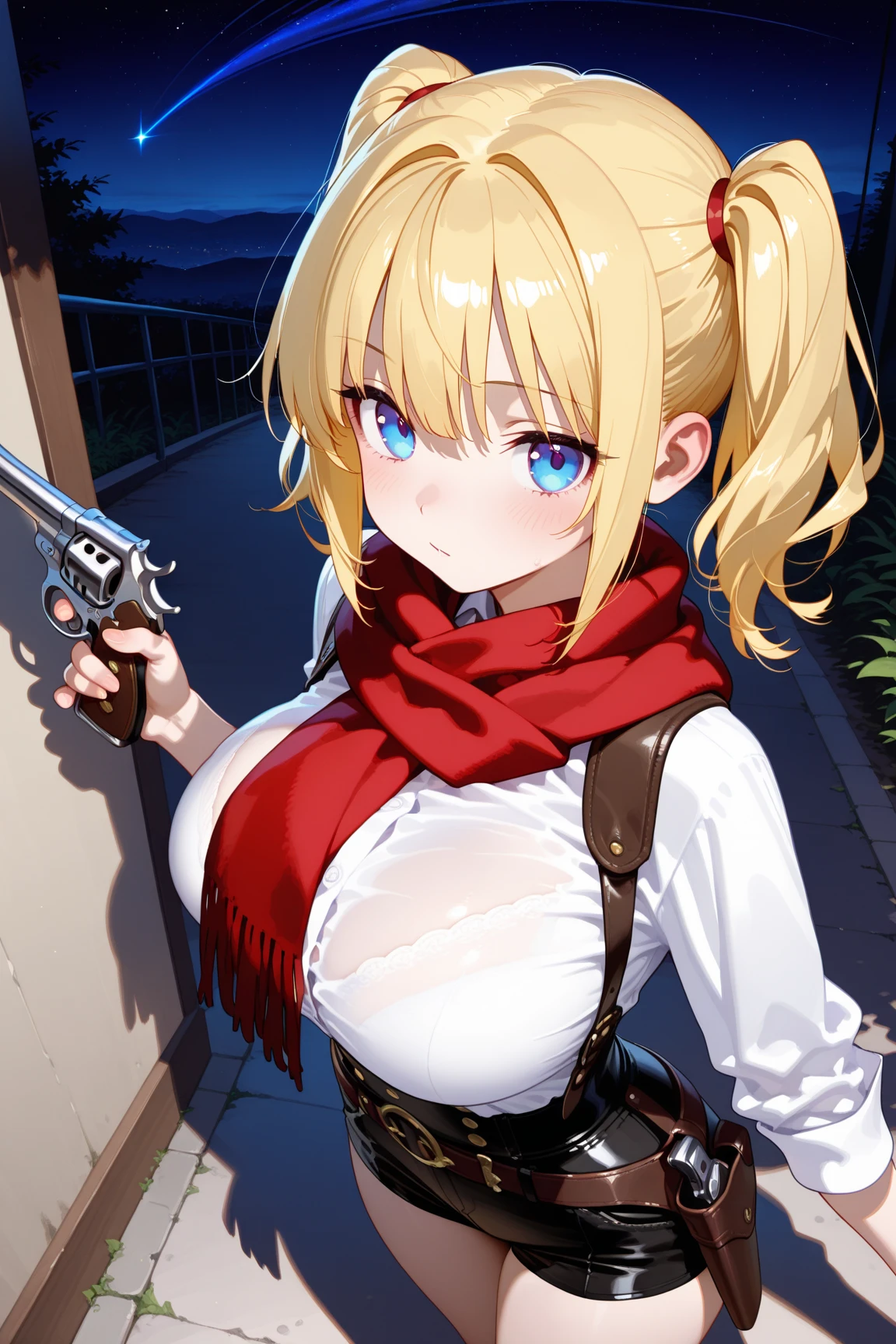(masterpiece:1.5),(best quality:1.5),(high resolution:1.5),(8K:1.5),(ultra HD:1.5),(perfect face:1.5)(cowboy shot:1.5),(beautiful detailed eyes:1.5), (extremely detailed face:1.5),(perfect lighting:1.5),(extremely detailed CG:1.5), (perfect hands:1.5),(perfect ???????:1.5),,(perfect body:1.5),(perfect hands:1.5),(perfect fingers:1.5),,(1 woman:1.5),(full body:1.5),(megami magazine:1.23),(pale skin:1.5),(muscle fighter:1.3),(blonde short hair:1.5),(blue eyes:1.35),(drunken face:1.5),(large breasts:1.5),(Medium ass:1.3),(:1.4),(sexy look pose:1.5),(face and body forward:1.5),(Brown Leather jacket:1.3),(White very short pants:1.3),(clothed:1.5),(:1.5),(sea:1.5),(cameltoe:1.2),(Steam:1.3),(wet:1.2),(sweat:1.2),,(Relax:1.3),