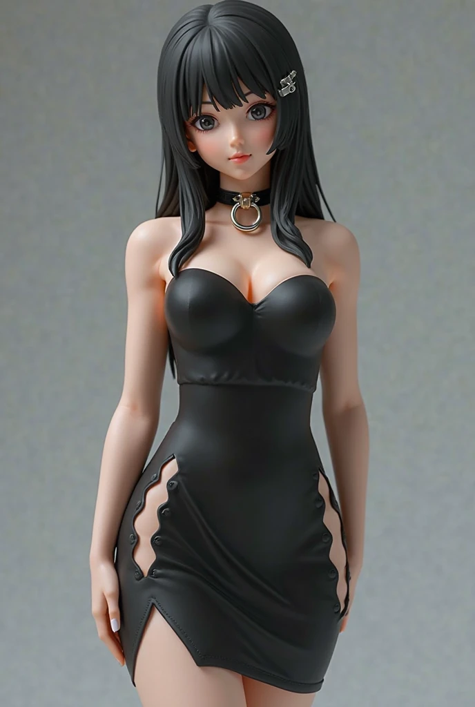 a close up of a woman in a purple dress with long black hair, arabesque, by Eiichiro Oda, nico robin, anime pvc figure, anime figure, anime figurine, pvc posable figure
