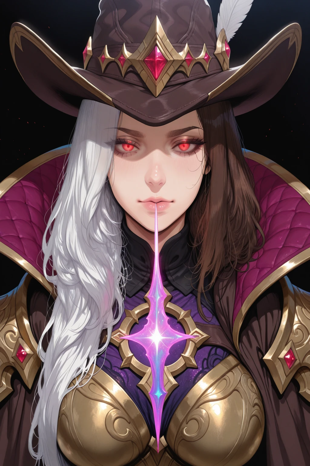 (audra miller:0.9), ([camila cabello|ava sparxxx|rachel roxxx]:0.9), beautiful young woman, 
viking queen dress looking fur-trimmed regal nordic, [cartoon, vector art, anime :realistic, real life, hyper realistic:0.5], 
symmetrical face, large breasts, fit,
and the red eyes of the Shinigami Rem hovering protectively over her shoulder, splendid 8K masterpiece,
edgbodytape
best quality, masterpiece, detailed,  <lora:edgBodytape_MINI:0.8>