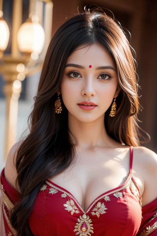 beautiful and sexy woman, age 20, gigantic , clevage, wore stylish and design sea Blue colour saree ,clevage,  hot and sexy printed blouse, sitting in railway ,model pose, beautiful body, masterpiece, ultra realistic,detailed,16k , potrait ,Film type light, camera angle front, looking at viewer CG unity ((extreme) detail 8k wallpaper, masterpiece, best quality:1.2), High detail, Best image quality, A angel with white wings, on sky , lipsticks, Peerless beauty, long curly hair, Exquisite and perfect facial features, Be red in the face, sexy body, body stunning figure, full body, slim waist, big butt, big ass, Thin beautiful thighs, Beautiful thin legs, very detailed facial and skin structure, harmonious facial details, light makeup, happy face, happy smile, fair skin, big eyes, dark red eyeballs, glittery eyes, soulful eyes, pretty eyes, Double eyelid, jewelry, hair decoration, earrings, Necklace, fantasy dress, sky
