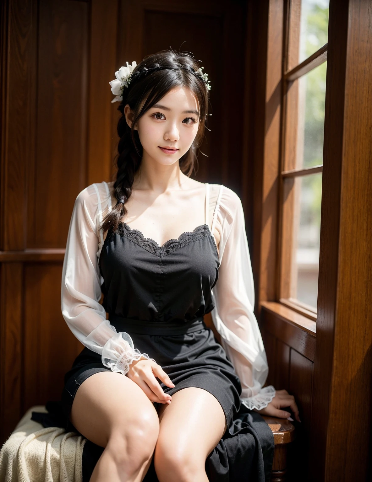 russian girl, fullbody, necklace, jewelry, red eyeliner, brown eyes, bangs, sexy pose, best quality, masterpiece, wearing lace bodysuit, an extremely delicate and beautiful, CG, unity, 8k wallpaper, Amazing, finely detail, masterpiece, official art, extremely detailed CG unity 8k wallpaper, incredibly absurdres, huge filesize, ultra-detailed, highres, extremely detailed, beautiful detailed girl, realistic, full frontal, light contrast, completely legs