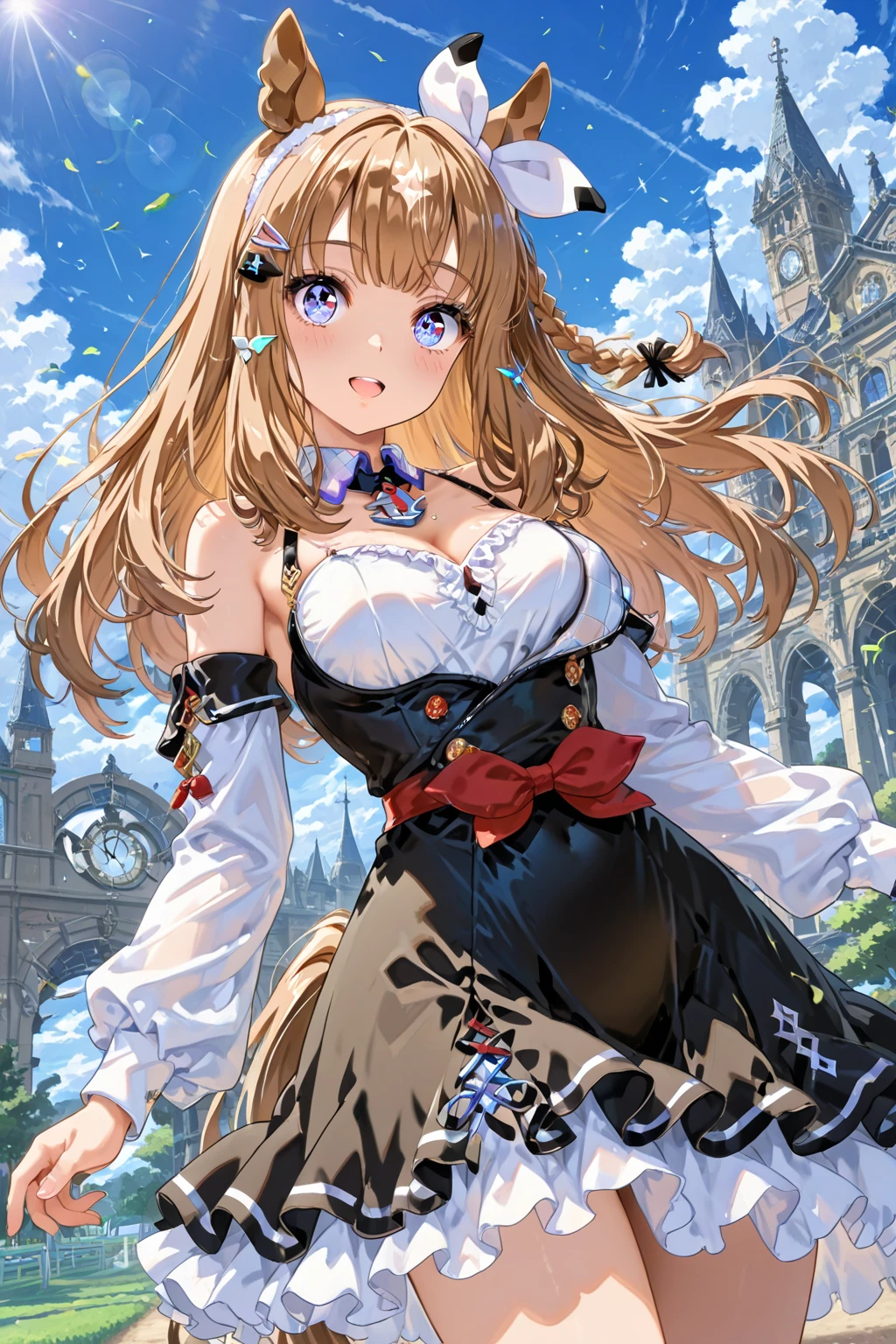 ((anime artstyle)),(Masterpiece),(Best Quality), (Super Detail),((Very Delicate and Beautiful)),(((Solo))),((full body)),(((1 bling-bling princess in beautiful embroidery and jeweled gorgeous lolita dress with voluminous full length hoop skirt))),((standing in garden)),Long train,(bling-bling gorgeous gemstone jewelry),detailed face and eyes,jewel-like eyes,cry,((embarrassed)),anguish,((large amount of straight hair,extremely voluminous Very Long Straight Hair)),((gigantic tits,Long tits)),cleavage,(gorgeousfull embroidery and lace),gorgeous corsage,See-through,(extremely gorgeousfull lolita hair ornament)),bling-bling extremely gorgeousfull jeweled tiara,ornate ruffles,(hoop skirt,crinoline),flowers, flower petals flowing,((Dynamic Angle)),Looking at viewer,((full body)),((beautiful embroidery and jeweled extremely gorgeous lolita dress with voluminous full length hoop skirt))