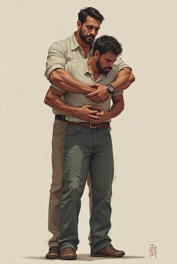 Portrait of a father fucking his son, incest, daddy, muscles, hyper cock, stomach bulge, hyper cum, gay, porn,
