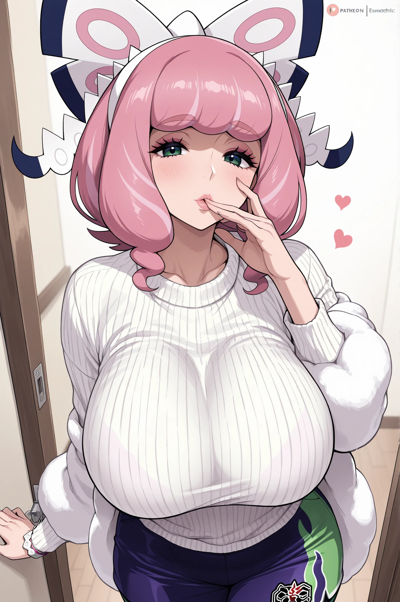 animesque、a sticker、顔と口メインのa sticker、Close-up of the mouth、1beautiful girl、pink monster girl、17 age、(((I mainly draw the mouth、super close up of mouth、tongue、long tongue、sticking out the tongue、Show the inside of the mouth、Open your mouth wide and show me your throat)))、Horns、short-hair、teak、lip stick、huge tit、cleavage of the breast、simple background、