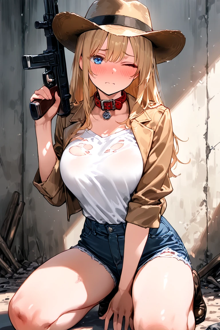 anime girl with a gun and a jacket, fine details. girls frontline, from girls frontline, m4 sopmod ii girls frontline, with rifle, seductive anime girl, girls frontline style, guweiz, guweiz on artstation pixiv, girls frontline cg, guweiz on pixiv artstation, girls frontline