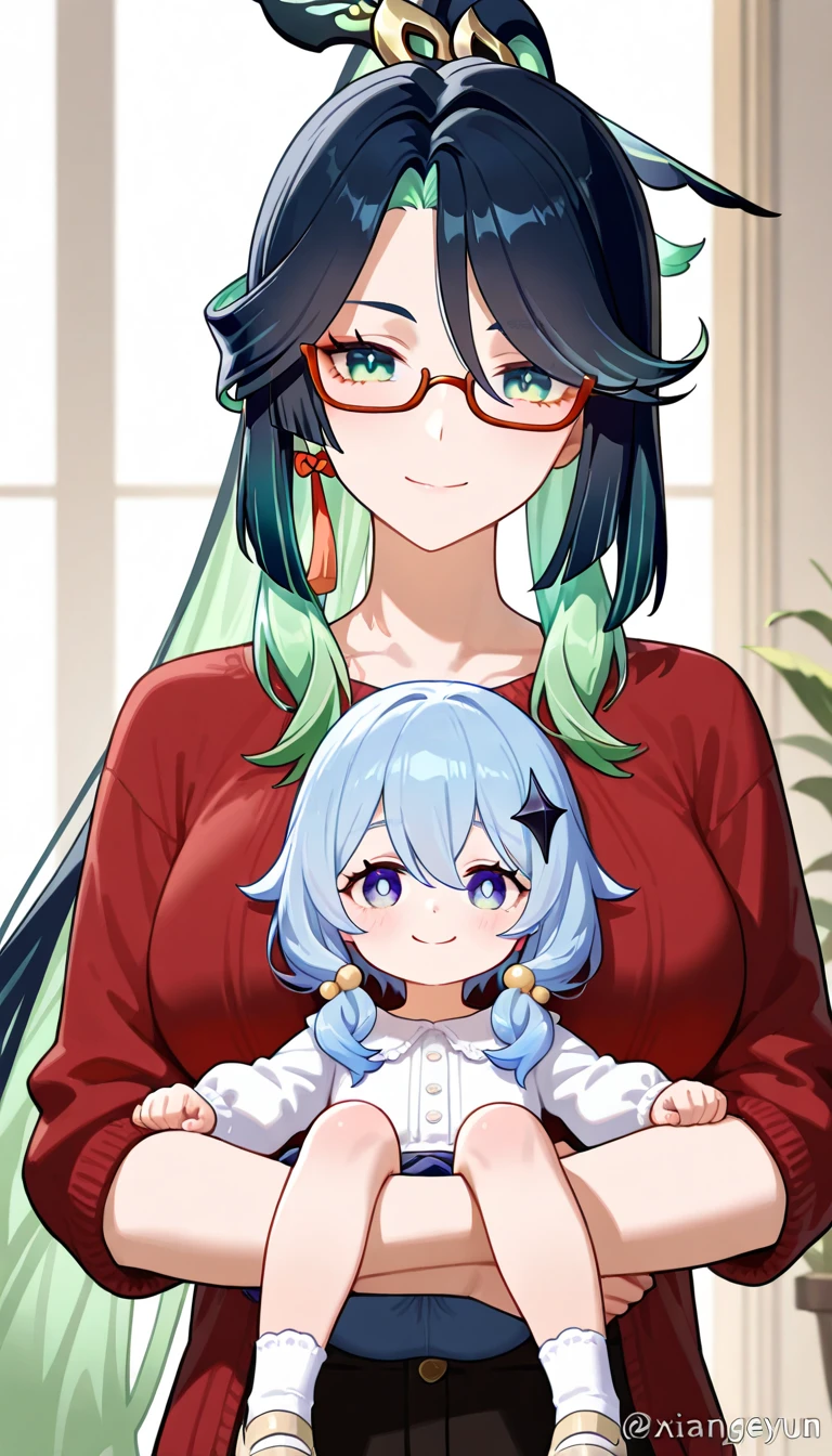 (masterpiece, best quality), 1girl, <lora:wicke_pokemon:1> mommy wicke, purple hair,green eyes,glasses,short hair