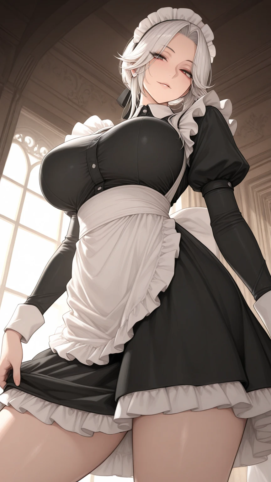 Women's breasts gradually enlarge.