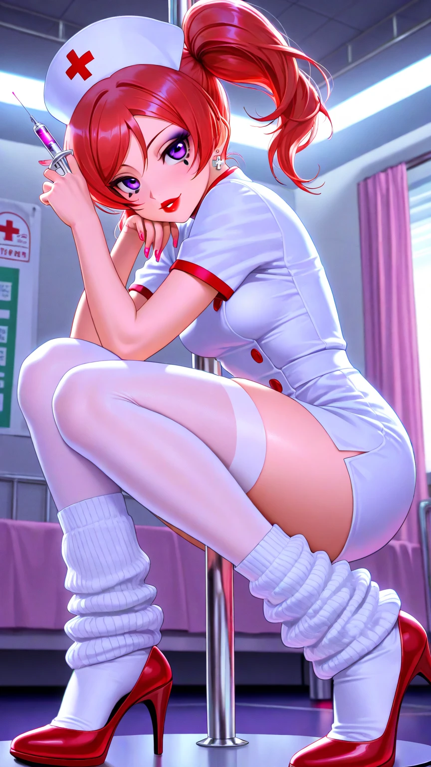 There is a vibrator inserted into the ,There is a vibrator inserted into the genitals,There is a vibrator inserted in the uterus,Insert a vibrator into the genitals