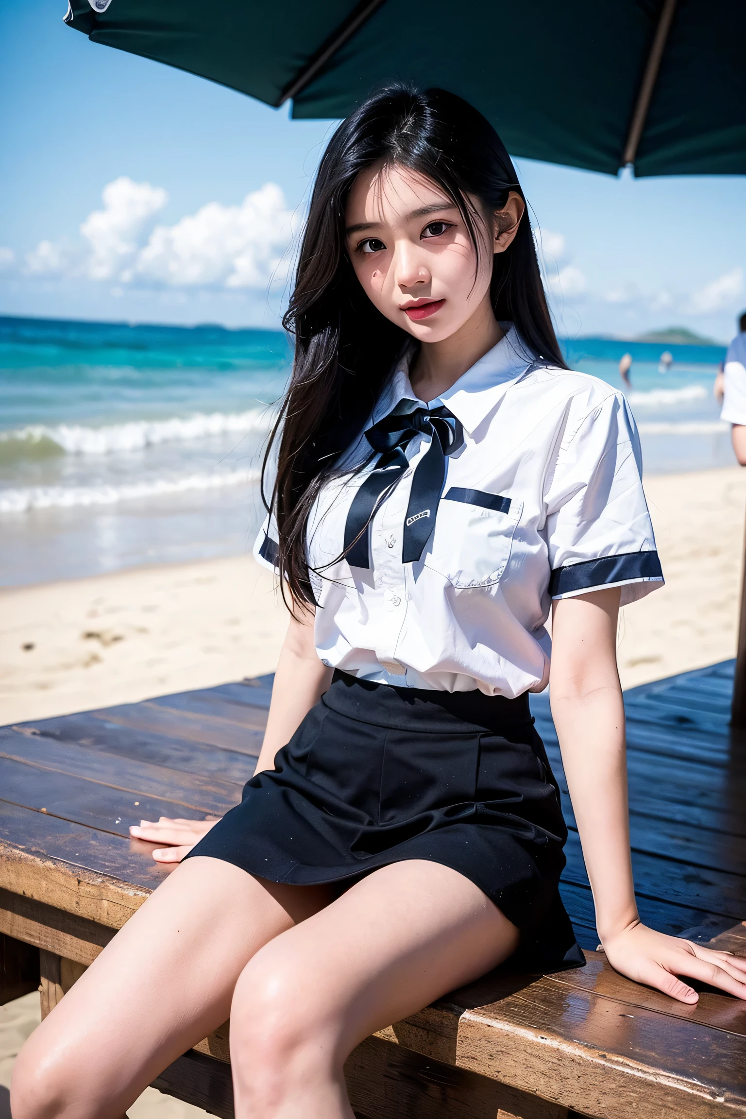 (Long Hair Girl:1.7)、(((Wet Hair)))、