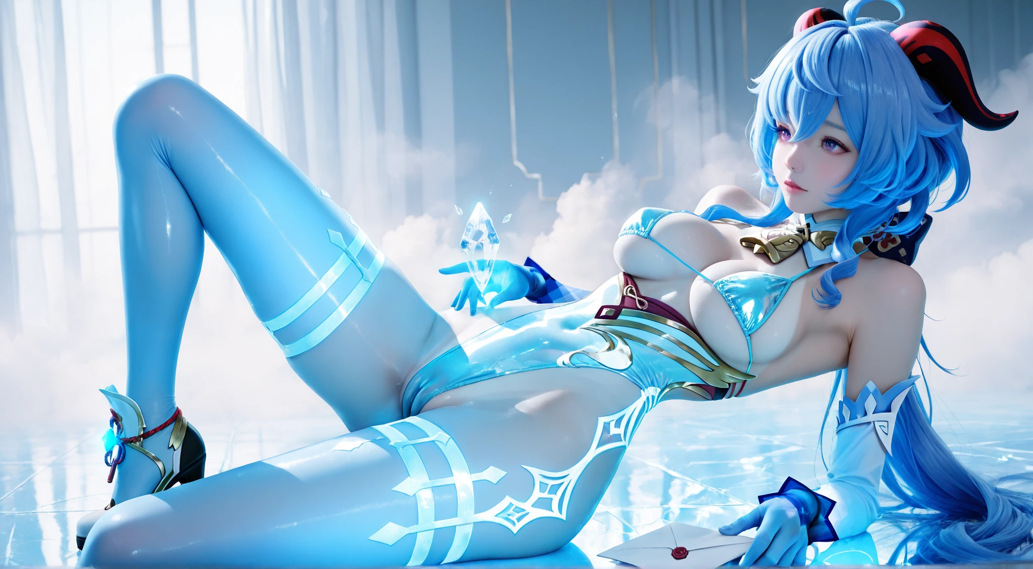 anime girl laying on the ground with a sword in her hand, extremely detailed artgerm, kitana from mortal kombat, 8k high quality detailed art, highly detailed exquisite fanart, fanart best artstation, rossdraws sakimimichan, irelia from league of legends, irelia, akali, ! dream artgerm, senna from league of legends