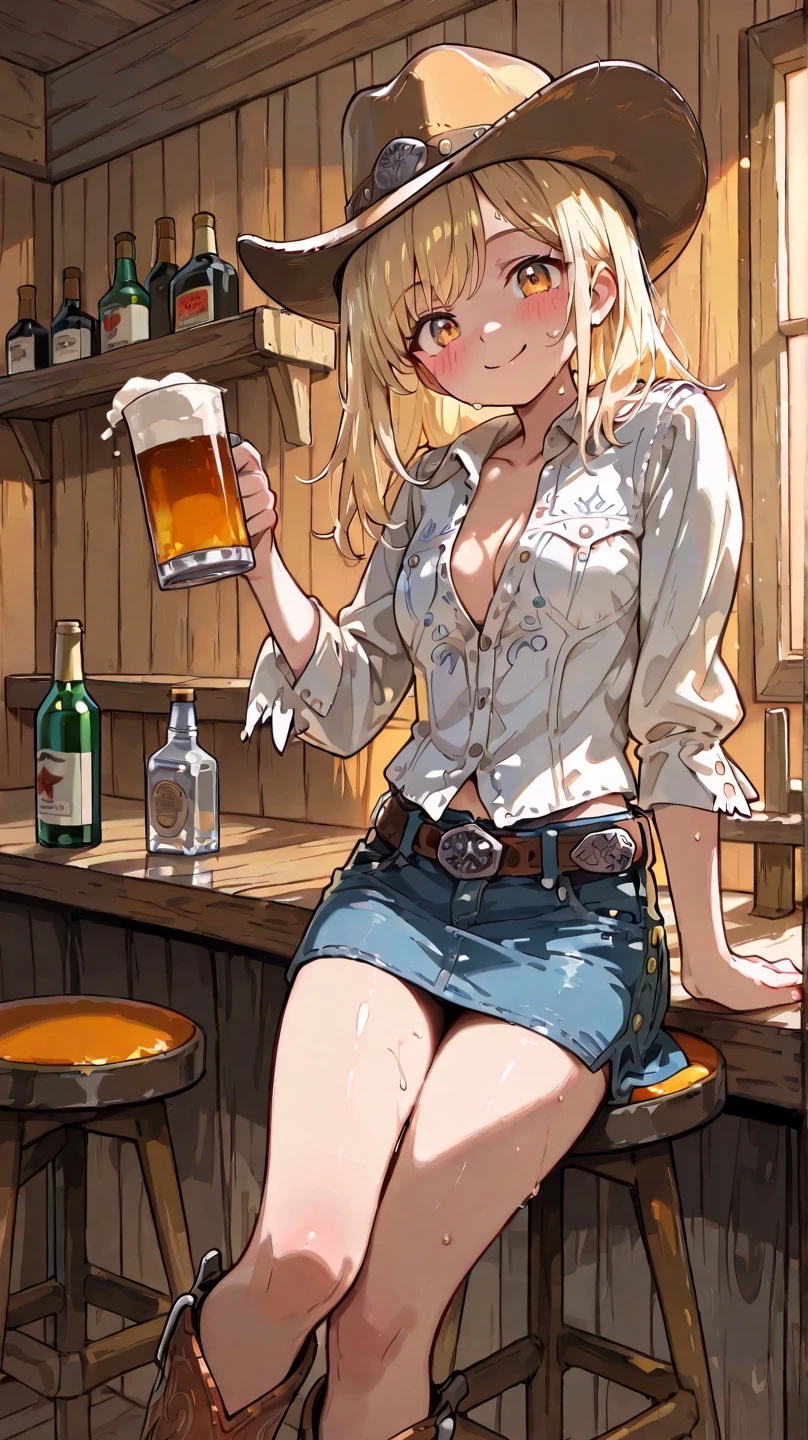 small breasts, nsfw, masterpiece, 1 girl, ????? nipples, intricately detailed, ???????, pubs, table, crowd, navel, bare shoulders, necklace, beer, tavern, inn, pub, crowd, maid skirt, waist apron, blonde hair, smiling, extremely detailed, photorealistic, octane render, 8 k, unreal engine., bare breasts, nipples, aqua eyes, carrying beer tray, bare stomach, sweaty, people on background, oktoberfest, smiling, open mouth, moist breath, head scarf, child, drindl, one ear exposed