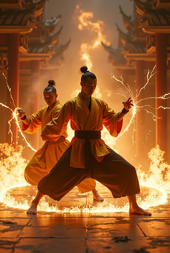 realist, masterpiece, intricate details, detailed background, depth of field, muscular, Photo of a handsome Korean magician, (Young Korean man who looks like a K-pop idol), 25 years, (short white hair), Voluptuous crotch, fire spell, magician, He wears a long cape with a hood, Sexy muscular, wearing thong, Chest focus, incendiary, White skin, pale,
