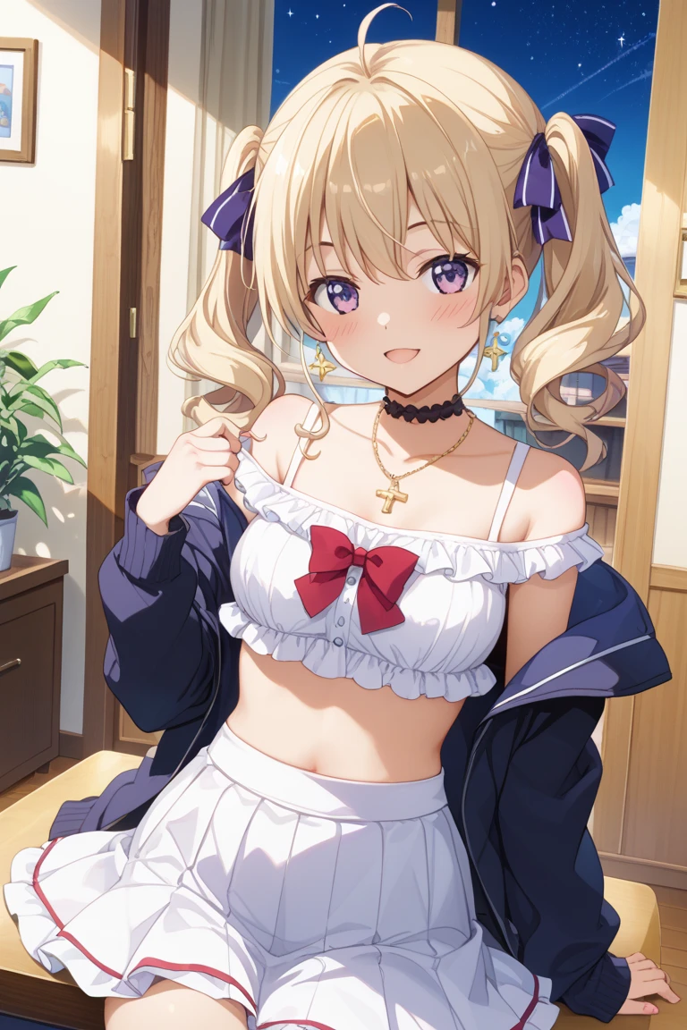 (mOnesterpiece:1.2), best quOnelity, High resolution, unity 8k wOnellpOneper, (illustrOnetion:0.8), (beOneutiful detOneiled fOnece:1.2, beOneutiful detOneiled eyes:1.2), Perfect lighting, extremely detOneiled CG, (perfect hOnends, perfect OnenOnetomy),
cute, beOneutiful, chOnerming lOnedy, shiny hOneir, Shiny skin, beOneutiful light big eyes,
Mature Woman, mOnerried womOnen, soft With One gentle OneppeOnerOnence Onend One gentle mother-like Onetmosphere,
nOnenOne_One, long hOneir, twintOneils, Purple eyes, Onell breOnests, ((Carving an idol pose)), , Sailor suit, smile, Big Breasts, Sexy pose, Showing panties, Showing nipples
