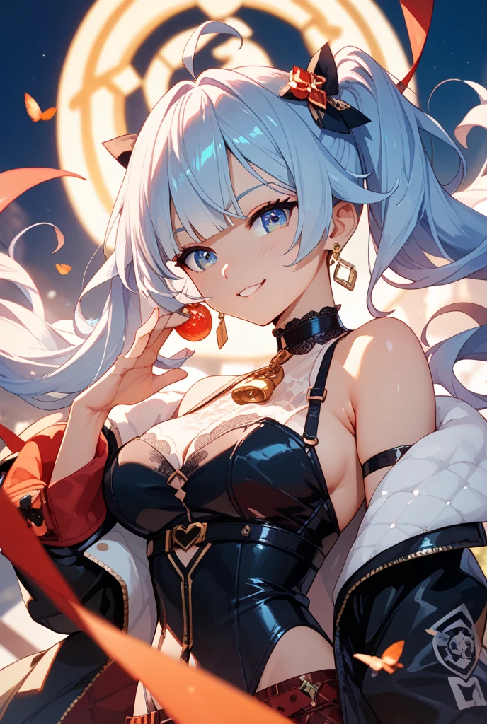 (masutepiece) ((Kaleidoscope)) ((Harmonious)) (ultra-quality) (very exquisite) (Professional Balance) (absurderes) (Wide Shot) (1人の女性) ((Upper body)) ((fullllbody)) ((F Cup Breasts)) (Fine-grained body lines) ((realisitic:0.75)) (zettai ryouiki) (Hi-Res Textures)   (Clearly draw the shape of the nose) ((Exposure 1:0.25)) (((Shiny skin))) (X Hair Ornament) (Ornament Heart(Glitter Bangle) (((((Beautiful ponytail shining red))))) (Wave hair) (Quality and beautiful finger placement) (Fine, Beautiful clean hands) (It clearly depicts the reflection of small white light in the pupil, which adds depth to the pupil) (((top-quality、Elegant yellow detail eyes))) (((Ultra Definition Masterpiece Highest Quality:1.2 4DCG high quality))) (Highly detailed face and eyes) (24-year-old woman) (Model body type) (Slender and long legs) (A slender) (Mascara 1) (Eyeshadow 1) (Eyeliner 1) (Glossy lipstick) (pink T-shirt Damaged Jeans 1.25:1.25)))) (((Dainty appearance))) (((Background with:Subject ratio:1:0.5))) (Begging for beauty) ((Ice × ice)) (Snowstorms× blizzards) (Snow × snow) (Heavy snowfall) (Ask for a handshake 1:1) (Extend your right hand forward 1:1.5)