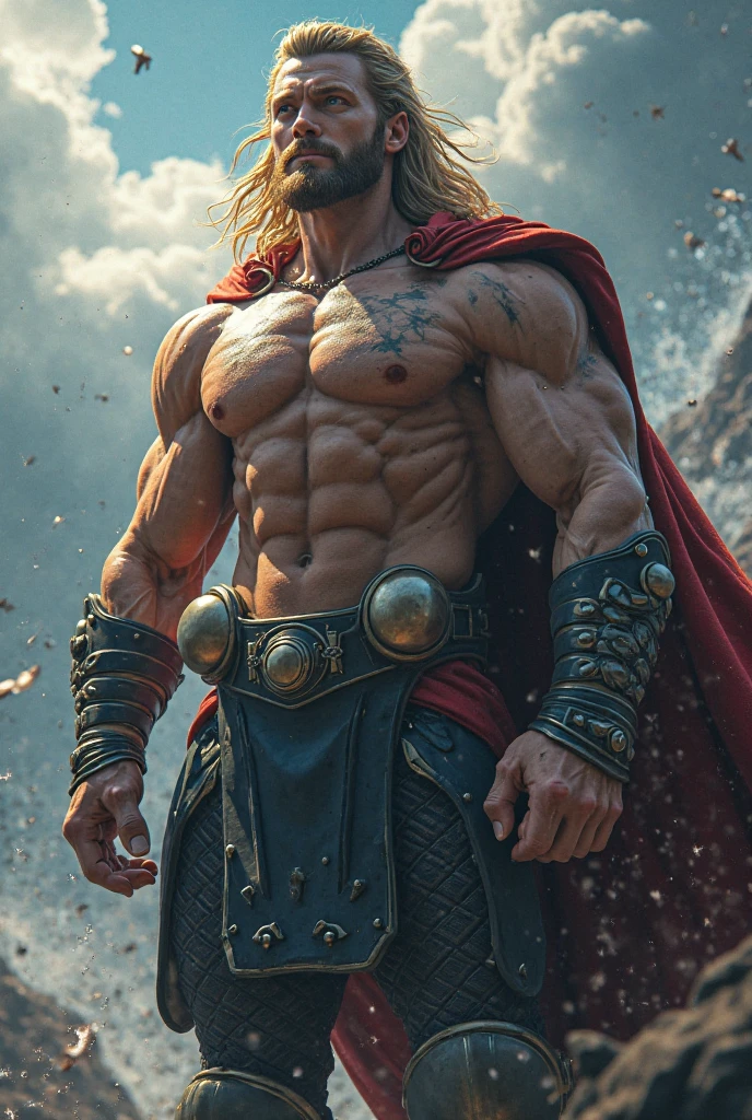 Recreate Zeus, the god of thunder, with a new futuristic version