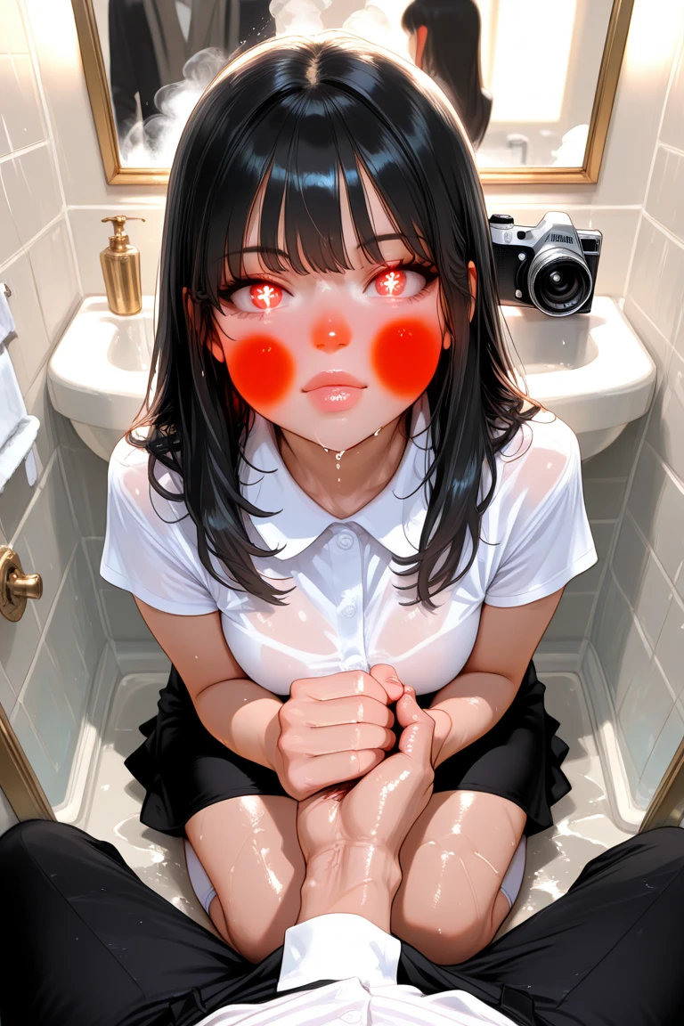 NSFW,((full color,best quality,8k,masterpiece:1.4)),ultra-detailed,((A young completely naked boy penis between legs and spread legs on the toilet in the crestroom:1.4)),nude,naked,(constricted pupils:1.3,crying:1.4),(flat chest:1.5),Looking at viewer,light black hair,random hairstyle,((Bukkake,facial,cum,cum on hair:1.3,cum on face))