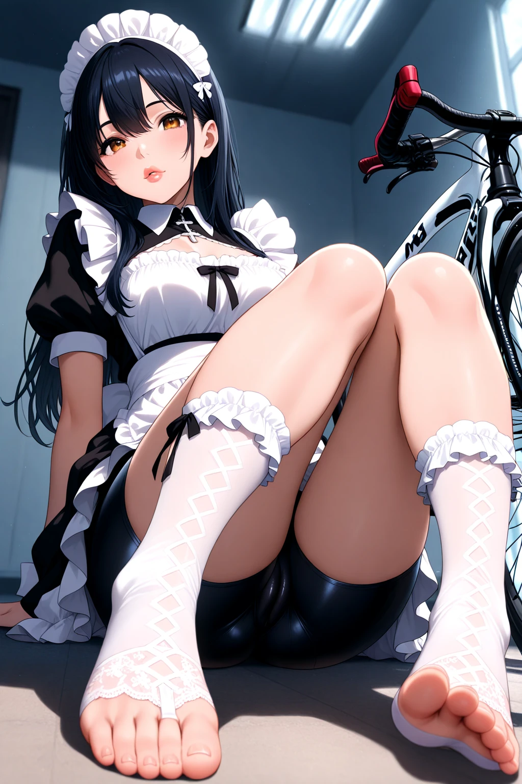 One girl,Highest quality,Super detailed,High resolution,(photoRealistic, Realistic, photo-Realistic:1.2),(9,Flat Chest),bangs,(smile:0.3),,shigure ui (virtual),Dilapidated,,Backpack,bag,bangs,Black Dress,Black footwear,blush,Pompom hair ornament,Collared shirt,Green Eyes,Knee-high,Light brown hair,loafers,Long sleeve,Apron dress,Pleated dress,school bag,Red Bow,,Sleeveless dress,Twin tails,White legwear,White shirt,anime,Spread your legs,orgasm,blush, Sweat,White panties、Squat、Look at this、skirt、、Attacked by tentacles、Tentacles wrap around my legs、Tentacles in the crotch、Captured by tentacles、cry、shout、Ecstasy face、skirtの中の触手、Do not run away、Lying down、Torn clothes、skirtの下からスパッツが見えます、Spread your legs、Disheveled clothing、skirtをめくっる