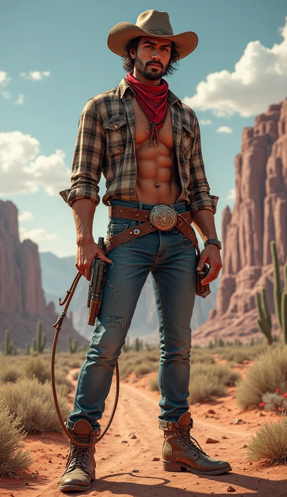 Draw a naked cowboy