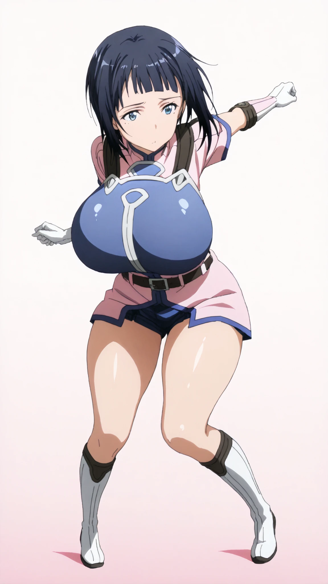 AIBA ASAGI:1.5,cel anime,official art, (from very below,ceiling:1.3),cowboy shot,(day), classroom, (cute cheerleader uniform costume,cute super short miniskirt,sexy white panties,sexy bare thigh:1.2),(upskirt:1.2),panties focus,(standing split legs,legs apart,I-balanced:1.5),black_hair,light_brown_eyes,short_hair,(rope shibari over the clothes:1.3),(arms behind head),
1 girl, 18yo,Young female,Beautiful Finger,Beautiful long legs,Beautiful body,Beautiful Nose,Beautiful character design, perfect eyes, perfect face,
(frown,shame,embarrassed,anger,troubled eyebrows,crying,opened eyes tightly, closed mouth,clenching teeth,full face blushing,:1.2),(Beautiful,large_Breasts,natural pointy tits:1.1), (beautiful_face:1.5),(narrow_waist),panties,cameltoe, erotic,
NSFW,extremely detailed CG unity 8k wallpaper, perfect lighting,Colorful, Bright_Front_face_Lighting,
(masterpiece:1.0),(best_quality:1.0), ultra high res,4K,ultra-detailed,
photography, 8K, HDR, highres, absurdres:1.2, Kodak portra 400, film grain, blurry background, bokeh:1.2, lens flare, (vibrant_color:1.2),