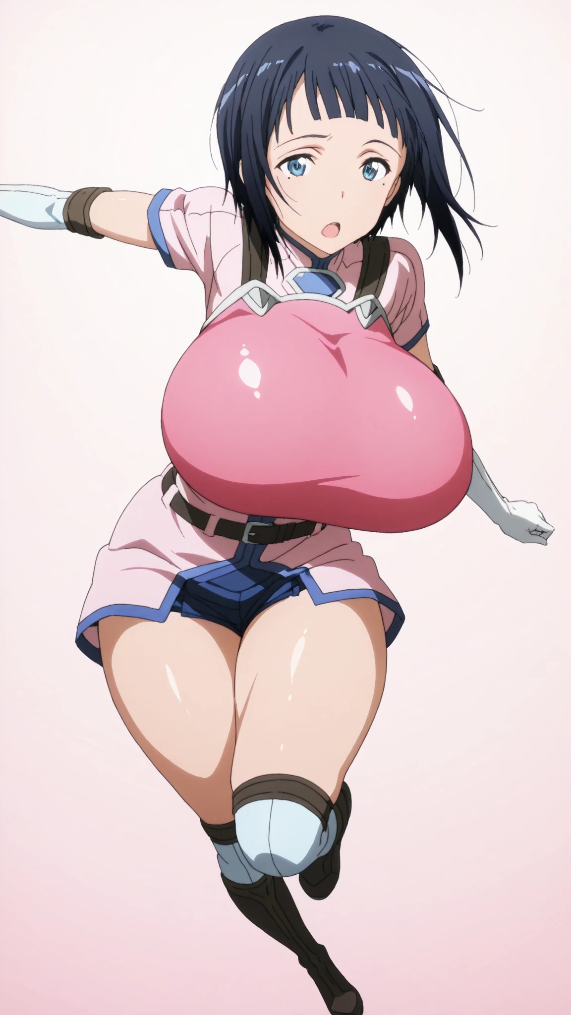 nsfw,masterpiece, best quality, high resolution,high-detail,1girl,solo,outdoor,from below,Wearing a dog collar and leash,morisawa,squatting with your knees upright,Pleasant and enchanting,Vulgar poses very large pink areola,Overflowing super big breasts,Whip thigh,Drooling sloppily from the mouth,She feels good touching her pussy,(crowd),((It feels good to be touched by many men from the right, left and behind:1.5)),My whole body is sweaty,Sweat is coming out of her pussy,Super tiny black latex micro bikini,