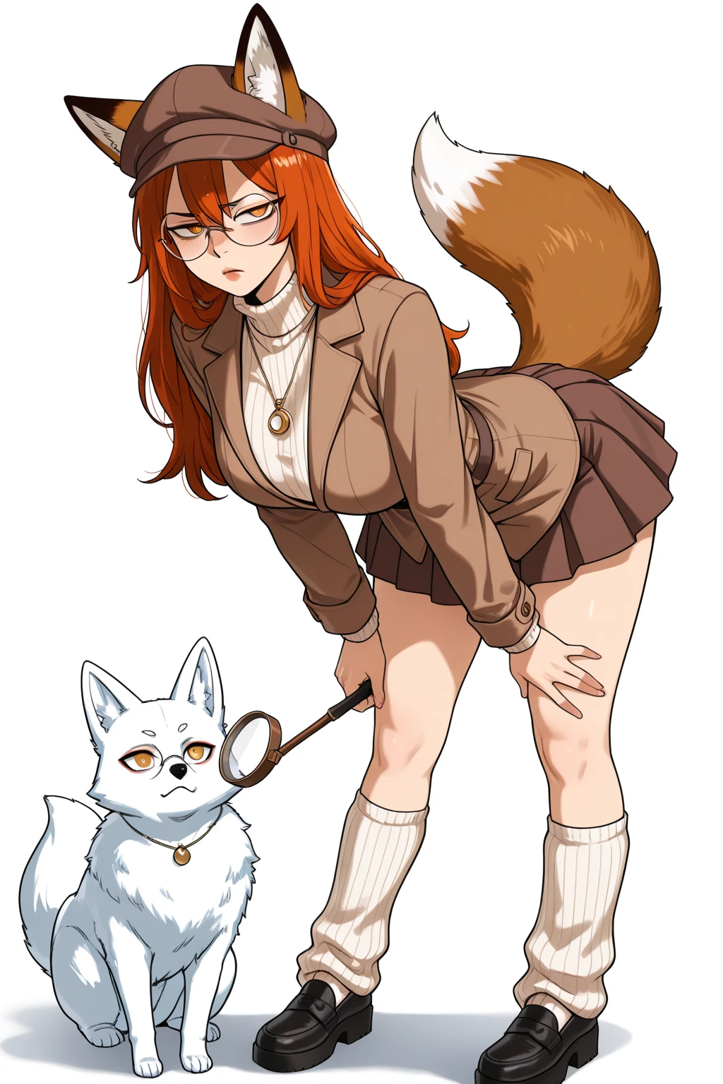 (masterpiece, top quality, best quality, highly detailed:1.2), 1girl, solo, photo of a cute and sexy catgirl standing and peeing on the ground, peeing self, having an accident, beautiful medieval village, outdoor, standing, ((pee stream)), (pee puddle), pee stain, wet pants, beige skintight pants, black high-heeled boots, indigo cloak, dark red sleeveless blazer, no bra, blush, trembling, embarrassed, angry, golden cat bell collar, ruby ring, red lipstick, red hair, red cat ears, red cat tail, yellow cat eyes, cat claws