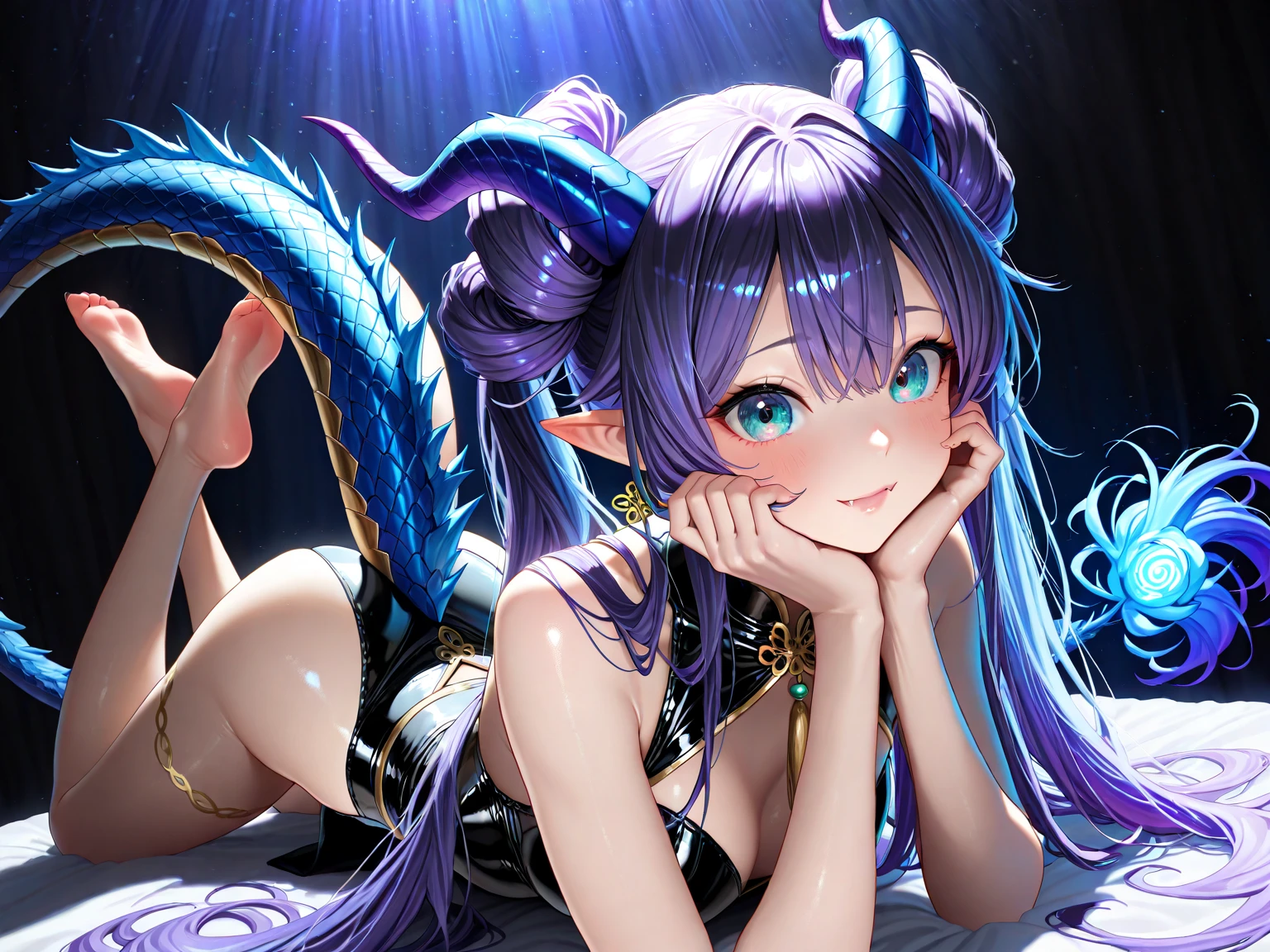 masterpiece, best quality, (Anime:1.4), pastel anime dragon girl, slime, wet look, shimmering lights, dragon in background, whirls of vapor, iridescent textures, dragon scales, dragon horns, dragon wings, translucent scales, soft neon pink light, ethereal ambiance, delicate details, magical atmosphere