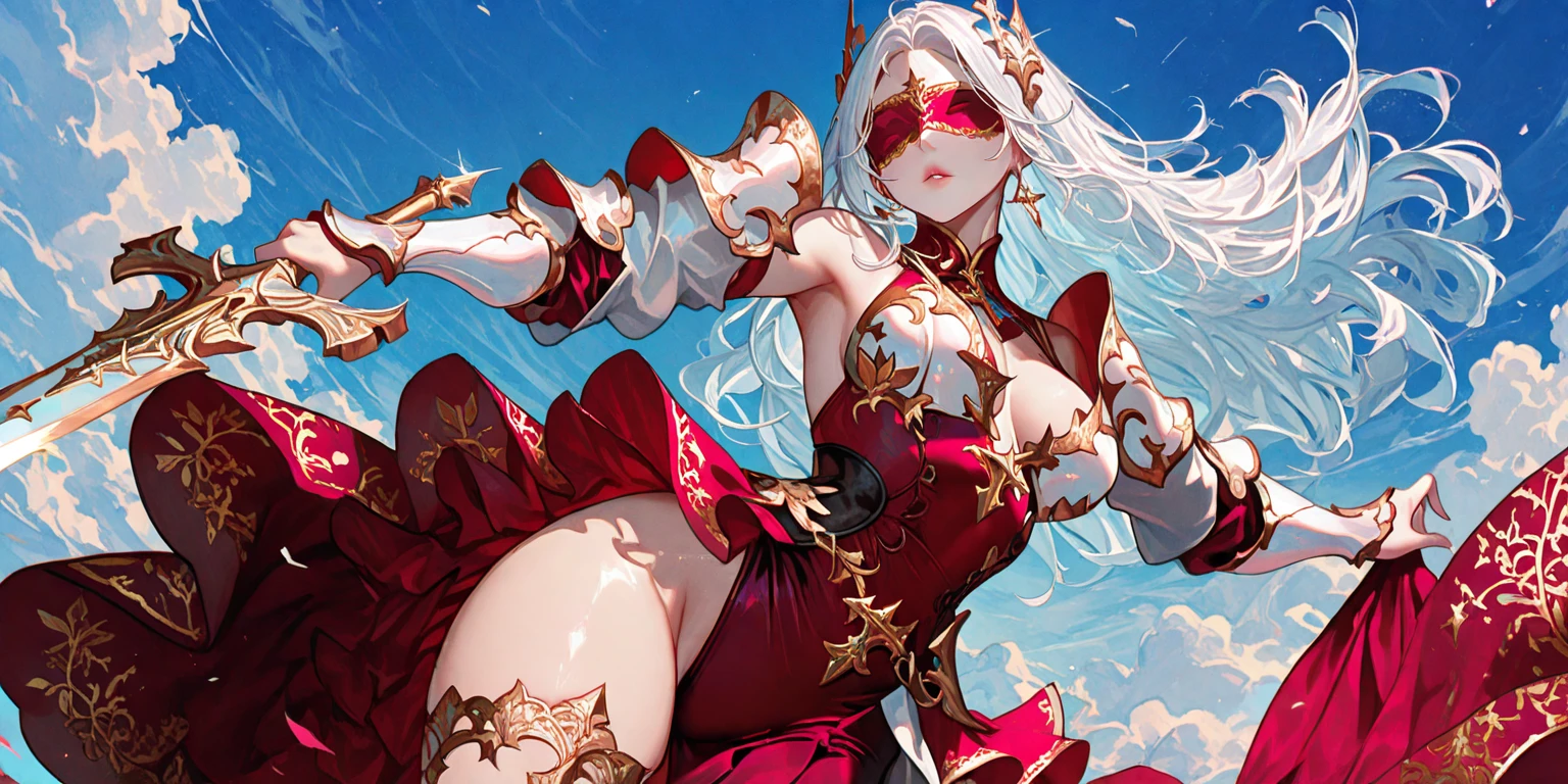 closeup cleavage,looking to the camera,a beauty girl,Stone garlic,amaryllis,(beuaty girl,Elf ears,Nice Lolita,is shy),Delicate facial features,Meticulous portrayal of the corners of the eye,Bust photo,Moisturized lips,Sad eyes,long white hair,Smooth and delicate skin,((Red clothes)),red long skirt,Bare thighs,brilliant colorful,Fantasyart,mysticism,dreamy scenes,dream magical,Fantastic lights,seductiv,psychedelia,Misty halo,(((nigth))),((the night)),riverbank,Flowers bloom on the other side,dream magical,Tiny red petals flying,Reddish fluorescent petals,Fluorescent flowers,Fluorescent running water,stood in the water,shallow water,Works of masters,extreme hight detail,Dissection is correct,Correct limbs,acurate,hud,k hd,exquisitedetails,8K,Red