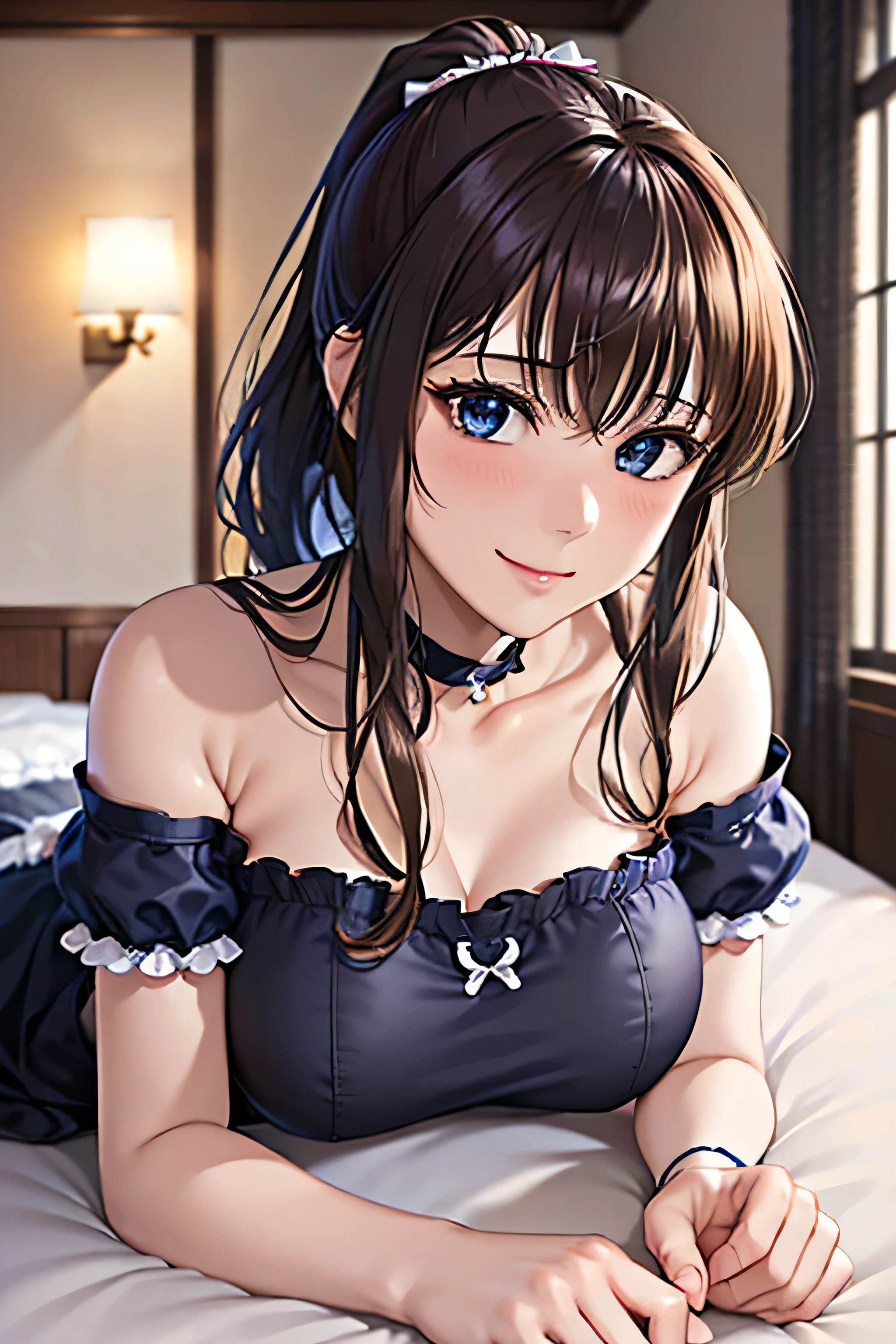 nsfw, (saliva:1.3), (orgasm face1.3),(smile),(open vagina, vivid pussy, high quality vagina:1.3),(Rococo architecture:1.2),(Castle Bed:1.5), Dynamic angle,((1girl, Purple sheer pleated mini dress , highest resolution)), (beautiful illustration),(semi long beautiful hair),(looking at the viewer),innocent smile,cinematic lighting,white over-kneehighs,Lace chalker, Wristband,Wristband, white fingerless gloves, earrings,day,blue sky,Big Breasts,Red lipstick,