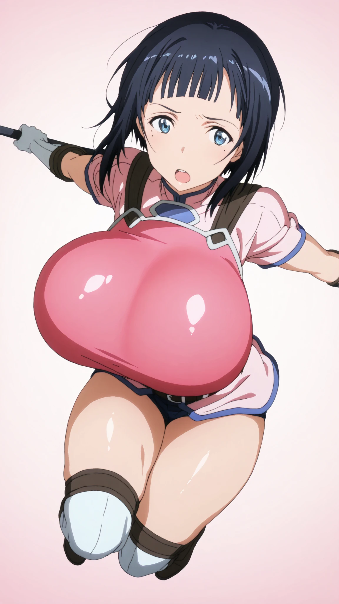 nsfw:1.5,Highest quality、In 8K、masterpiece、Hmph、Ultra-high resolution、RAW Photos、(Realistic:1.3)、Natural soft light、(Written boundary depth)、thin、(whole body:1.2)、From behind、Detailed face and eyes、Realistic、Sharp pupils、Inside the warehouse、Young Face、High school girls、Beautiful Girl、Glowing Skin、(ponytail:1.2)、Beautiful brown hair、Red Eye、(blush:0.7)、((Embarrassed face:1.2,blush:1.8))、Sweat、((Tied up with rope:1.8)、(Thighs Thighs Thighs Thighs:0.8))、((Huge Breasts:1.8)、Erect nipples)、(Small Nose、Small Nose)、Attractive waist、(Overflowing sexual fluid:1.5)、((Bound naked with ropes:1.5))、showing off nipples、Dynamic pose:1.5、(I want to see up to my knees:1.5)、(Raising both bound hands above:1.5)、Side angle