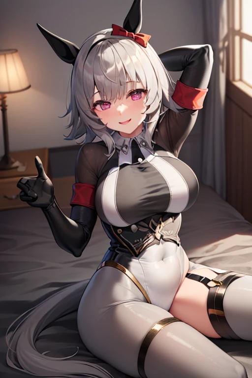 ((Masterpiece, top quality, super definition, ultra definition)), Solo, Full Body, (27-year-old Gothic woman in black leather German official uniform), wearing an army leather hat, (((Clear expression of body unevenness)), looking at the camera, (sitting with her back to the wall and bent knees), female body, nipple shape stands out, large breasts, red eyes, black bob hair, front zoom, horizontal seat, yandere, strong makeup, constricted pupils, deep shadows, SFW, dark, detailed hands, tall woman, sadistic smile, dynamic angle, scattered crotch, deep shadows, 8k resolution