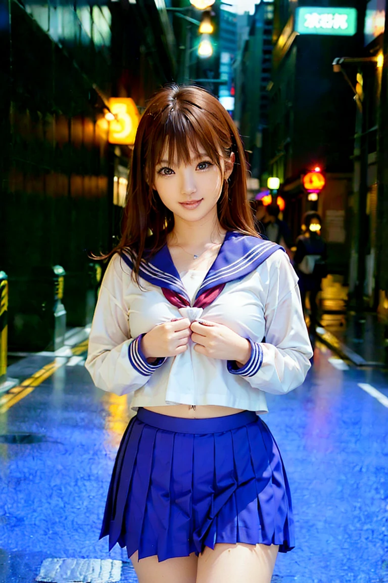 anime style, lively, studio anime, very detailed, 1 girl, (sailor warrior uniform), redhead, medium hair, bob cut, big hair, humid, mature woman, sensual