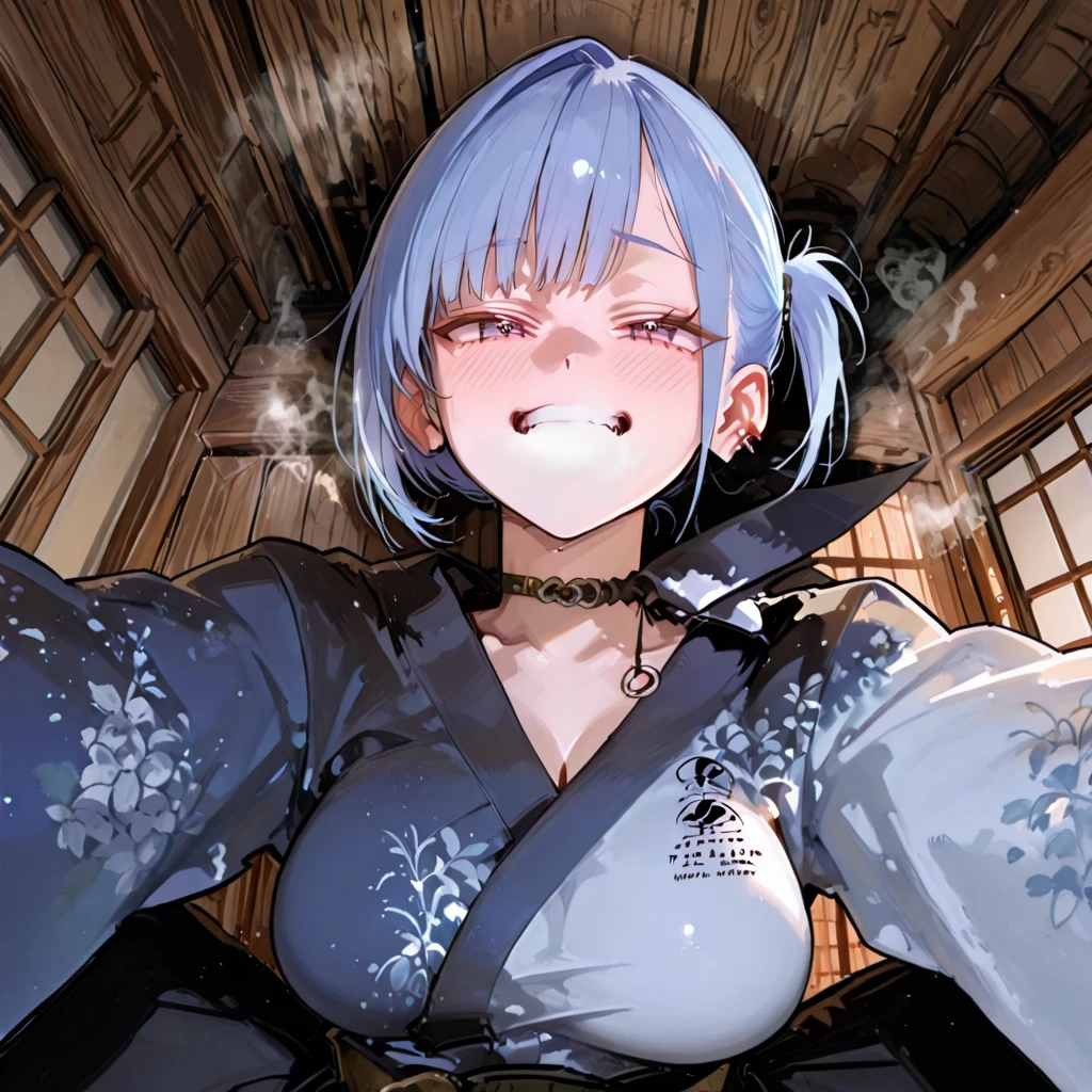 (masterpiece, best quality), nsfw,
1girl, (1boy, hetero:1.2), vaginal sex, (sex from behind, doggystyle:1.2), top down bottom up, close-up breasts, excessive cum, cum string, grabbing sheets, arched back,
BREAK 18 yo, short silver hair,
beautiful detailed cutest eyes,
eyeshadow, lips, anime girl, gal, angry,
is shy, large breasts, cleavage,
BREAK (((red japanese_kimono))), open clothes, nipples,
(tareme:1.3), (ahegao:1.3), blush, ((:o):1.5), saliva trail, heavy breathing, rape face, steam, shiny skin, tears, ((tongue out, long tongue):1.5), (crossed eyes, rolling eyes:1.5)
half-closed eyes, tears
BREAK japanese style room