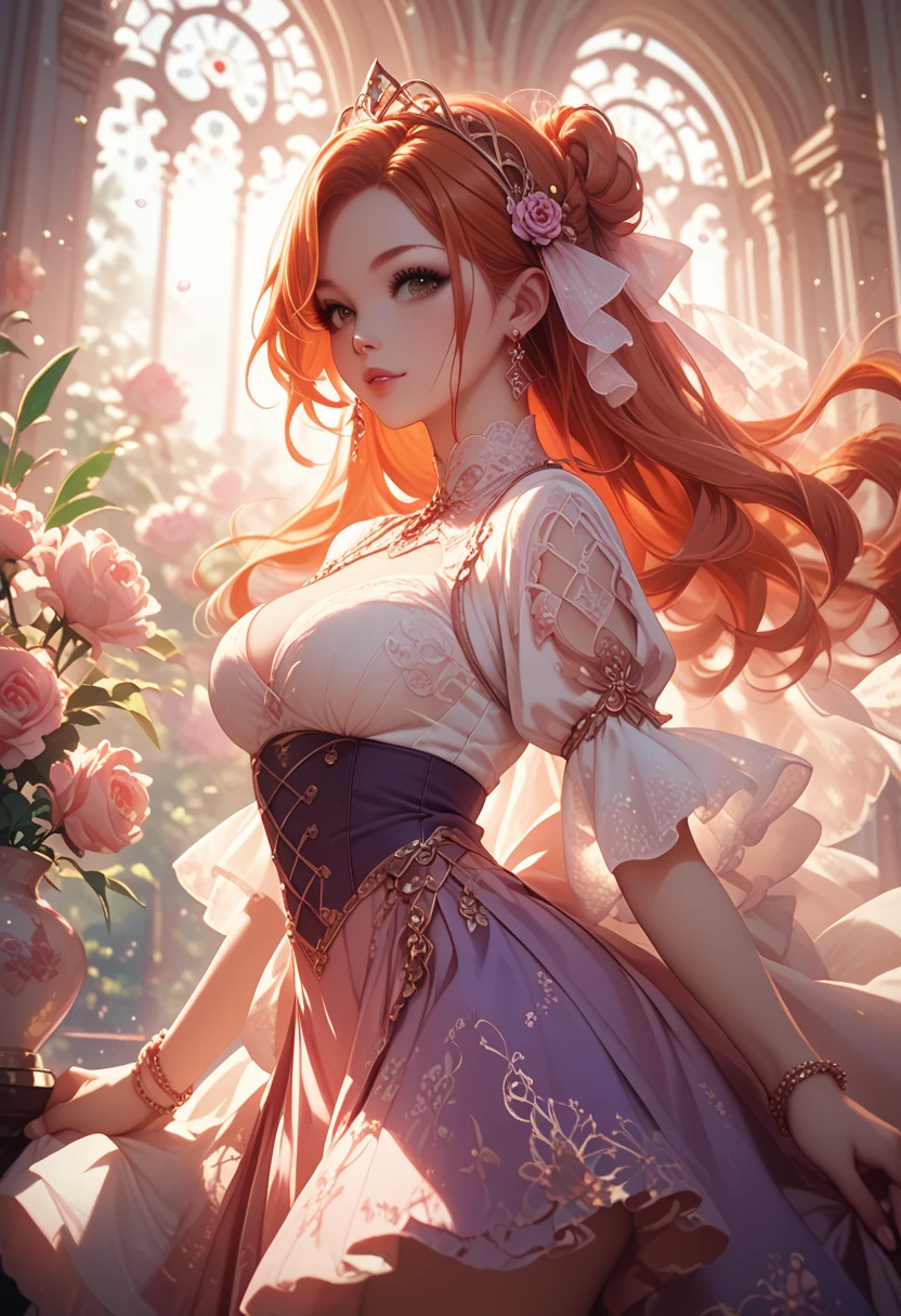 (Best Quality, 8K, Masterpiece, HDR, Soft Lighting, Picture Perfect, Realistic, Vivid), Bunny Girl (1.0), Bunny Girl with Pink Hair and Sexy Skimpy Clothes, pink bodysuit with glitter texture, Beautiful anime fantasy, Very beautiful and cute bunny girl, rain of pink flower petals, background blur, anime fantasy, work in Gouves style, realistic: 1.37, top view, lying in pink flowers, horizontal view, (Ultra High Quality Fantasy Art), Masterpiece, Female Model, Ultra High Quality Female Character Designs, Detailed 8k Anime Art, Realistic Anime Art, Highest Quality Wallpapers, Intricate Ultra High Quality Accurate Female Characters Faces, High Quality Designs and Accurate Physics (Fantasy- ultra-high quality art), dark fantasy style), masterpieces, super high quality characters, anime resolution - 8K, realistic anime art, wallpapers with the highest quality illustrations, ultra-high facial detail, high-quality design and accurate physics), color, depth of field, shadows, ray tracing, high quality workmanship. -high-quality and 8K resolution, (Accurate simulation of the interaction of light and materials)], [High-quality hair detail [More about beautiful and shiny white hair]], (Beautifully detailed hands [perfect fingers [Perfect nails]]]]]], (perfect anatomy (perfect proportions)))) [[Full-length]], [Perfect combination of colors (Accurate imitation of the interaction of light and material)], [art that conveys the meaning of history]