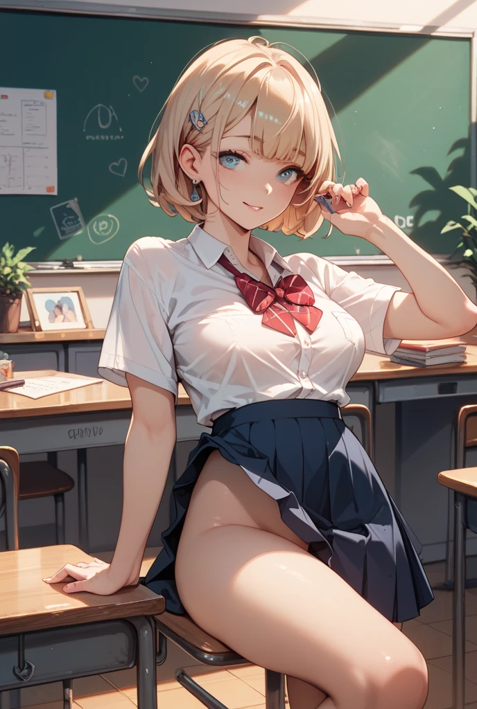 (masterpiece, best quality:1.2), 1girl, (red eyes), wide eyes, (messy hair), short hair, smile, (lips together), sensual, <lora:AliceNakiri:1><lora:add_detail:0.1>