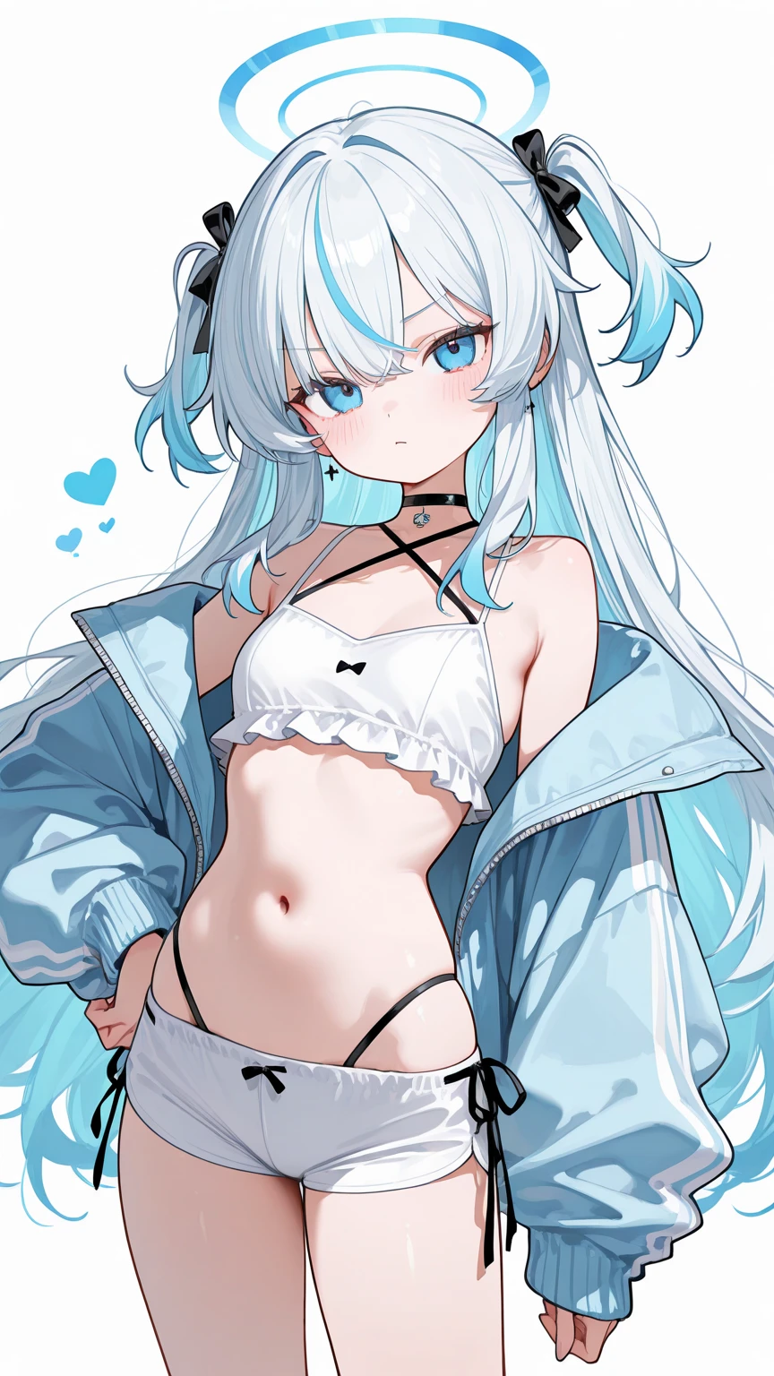 (Super detailed、Ultra-high resolution、Detailed Background)、((Flat Color))、((colorful))、((浮かぶcolorfulな水))、One female secretary in the office、body paint、Pop tattoo on belly、Big Breasts、Sexy Random Pose、Angle view from below、
(Medium Hair、Silver Hair、hair ornaments、Glasses)、Beautiful blue eyes、Beautiful red lip、(Playsuits、choker）、Sexy uniform showing the underside of the chest）、(((Underboob)))、TWICE&#39;s Tzuyu&#39; on pause、（fun、smile、A rich expression）、cameltoe