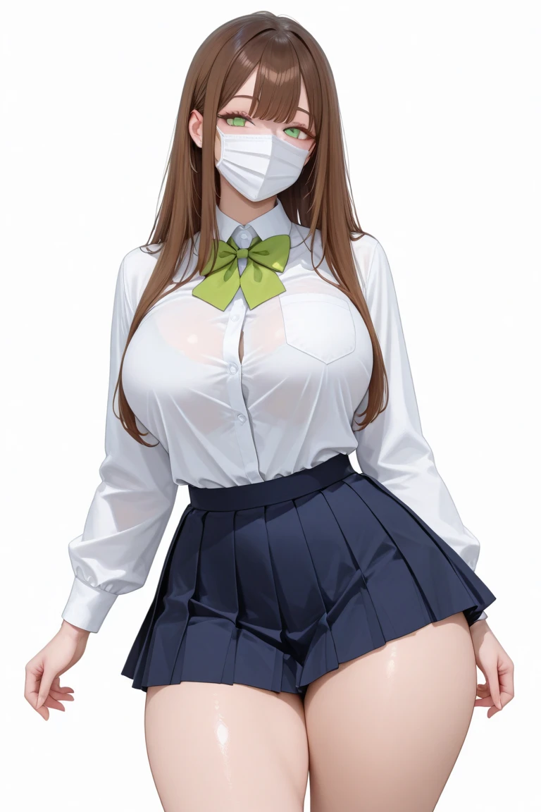<lora:specimenGirl_10:0.3>Hyohon,1girl, breasts, nipples, black hair, long hair, skirt, bow, pussy, blush, socks, nude, solo, skirt removed, school uniform, navel, plaid skirt, plaid, green bow, kneehighs, medium breasts, shirt, green skirt, white shirt, bangs, open mouth, bowtie, pleated skirt, yellow eyes, indoors, standing, green bowtie, nose blush, white bra, embarrassed, mosaic censoring, bow bra, wooden floor, clothes removed, shirt removed, looking at viewer, black socks, bow panties, censored,(sex toy:1.4)