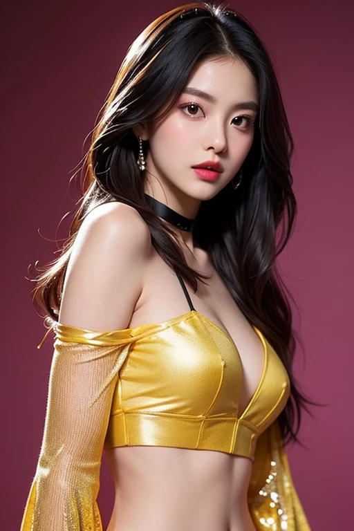 İndian girl, 21 years, model, beauty, light skin, long hair, background is bazaar, colorful dress, sexy woman, beautiful eyes, 