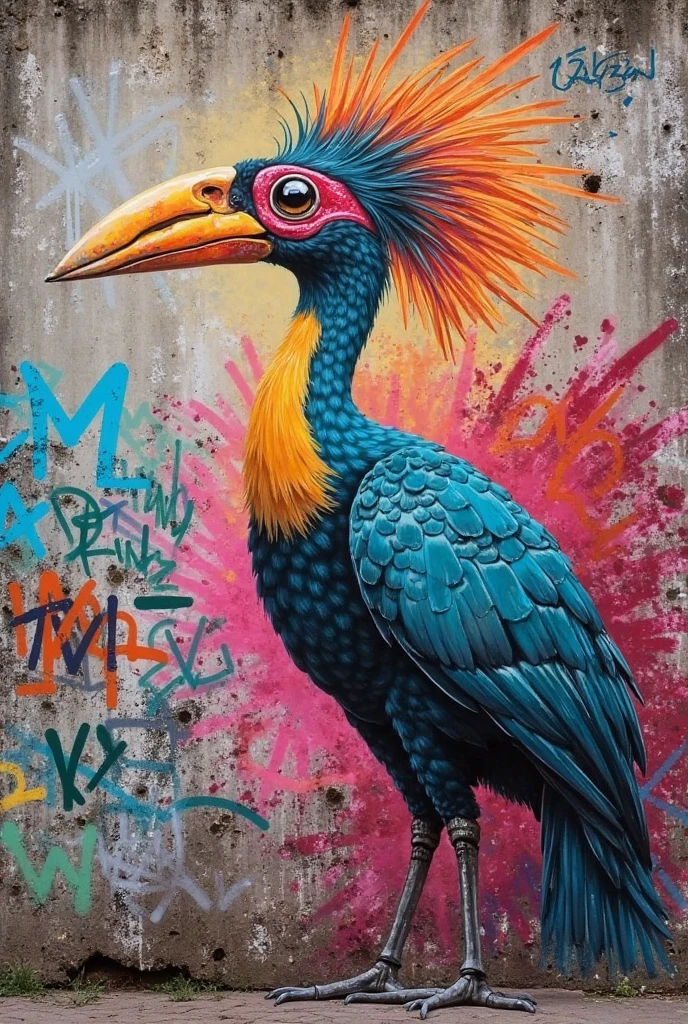 A gophin cockatoo bird depicted in Pop Art style by the skilled hand of Carne Griffiths, high resolution and carefully detailed, with vibrant colors that pop, centered in the frame for a bold and striking presentation.