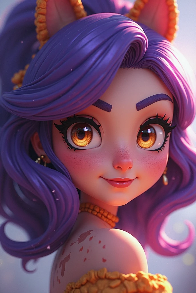 Avatar sereia, com calda brilhantes, lilas e rosa, bolhas subaquaticas, algas,