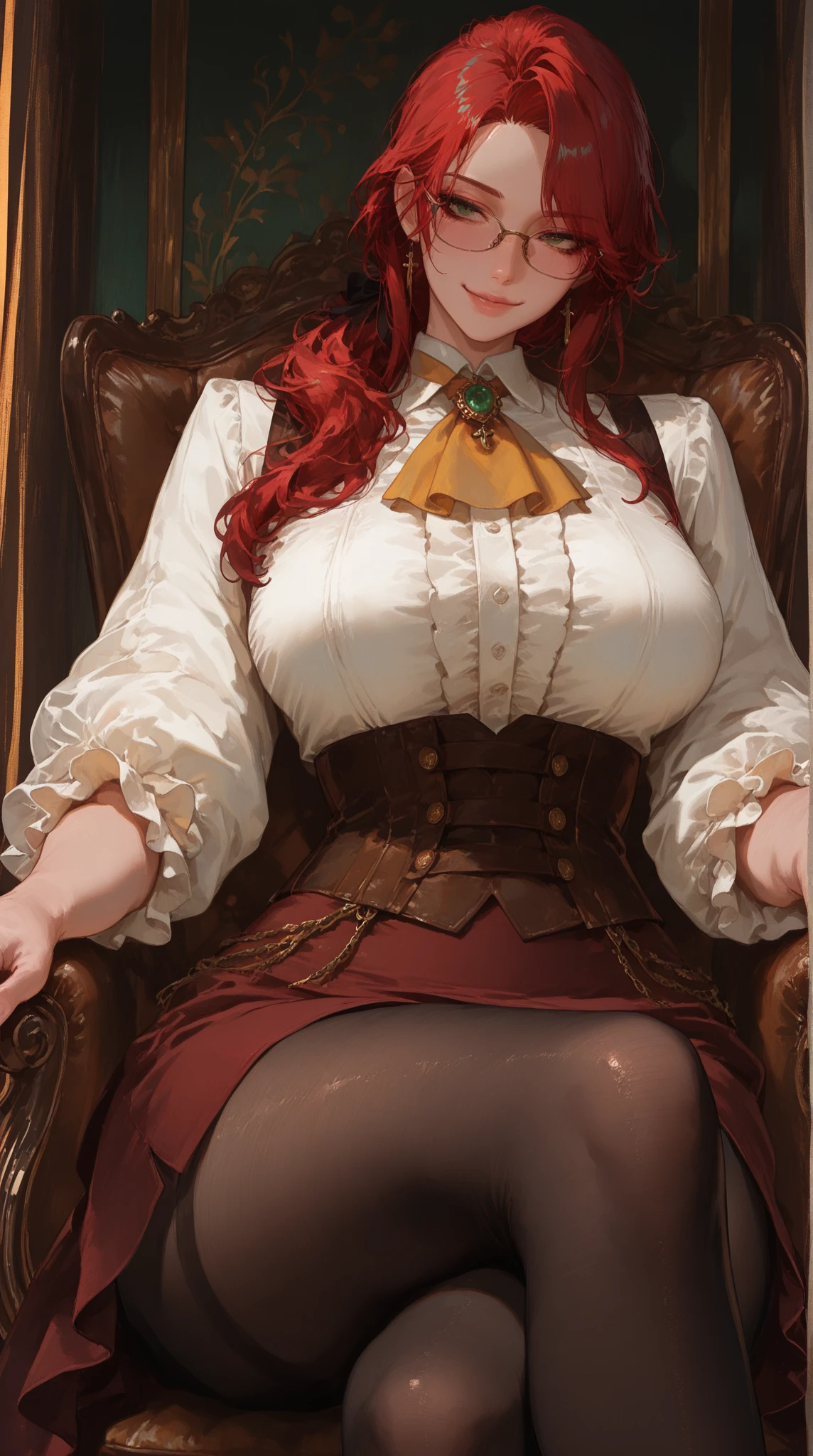 detailed intricate complex, (cowboy shot, sitting with (spread legs)), ((high quality)), lifelike texture, breasts exposed, cinematic lighting, photorealistic, red head with lifting skirt showing very hairy pussy in a victorian house, <lora:hairygirls69420:1>, <lora:more_details:0.2>, ((skirt pulled up)), hairygirls69420