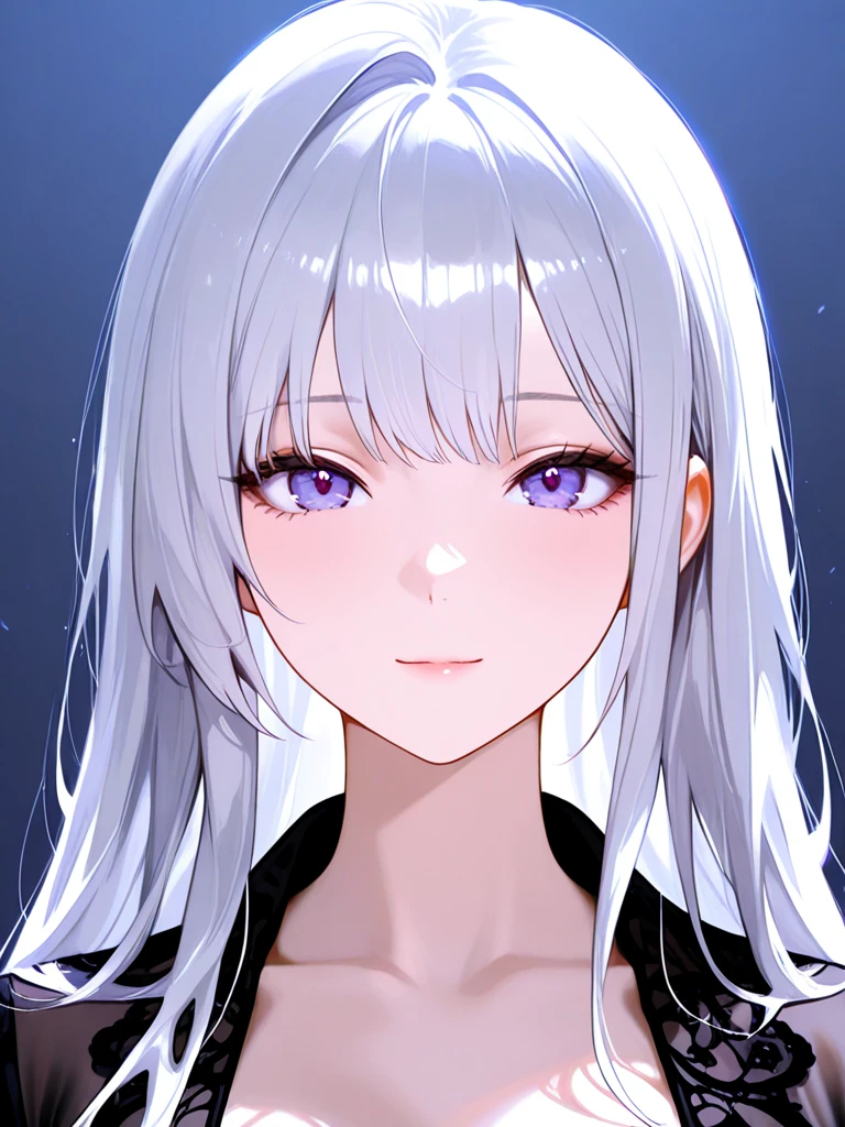 masterpiece,highest quality,Highly detailed face,fine grain,Sparkling eyes,Highlighted eyes,Center of chest,pretty girl,smile,Cat ear, business suits,Beautiful silver hair,Pink inside,Beautiful pink eyes,Hydrangea,looking back
