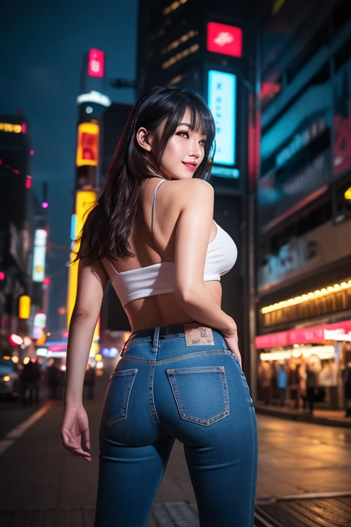 (8K, 超A high resolution, Best Quality, masutepiece:1.2),(22year old:1.2)、(huge smile)、(Look away)、8K、RAW portrait of japanese girl、Photorealsitic、超A high resolution、top-quality、 (huge-breasted, cleavage:1.5),(Micro bikini with small areas of colorful big polka dots:1.5)、(From below、Crotch indirect:1.2)、Patsun Longhair、Spread your legs apart、Spread your crotch、(Put your hands around your back:1.5)、(manhattan:1.4) BREAK (Natural Skin Texture、Detailed skin、Hyper-Realism、ultra sharpness)、intricate detailes、depth of fields、Japan idol system、Nogizaka Idol、hposing Gravure Idol、actress、Fashion Model Pose、tall、adult lady、T-back with a fairly small area、爆乳、(Squat、Limbo Dance:1.2)、pin heels、Beautiful fingertips