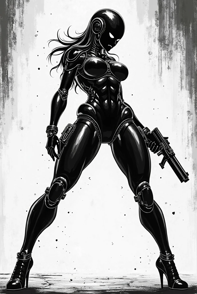 a girl, superhero suit, comic cover art, poster art, neoplasticism, <lora:Dystopian_Ink-000004:.8>