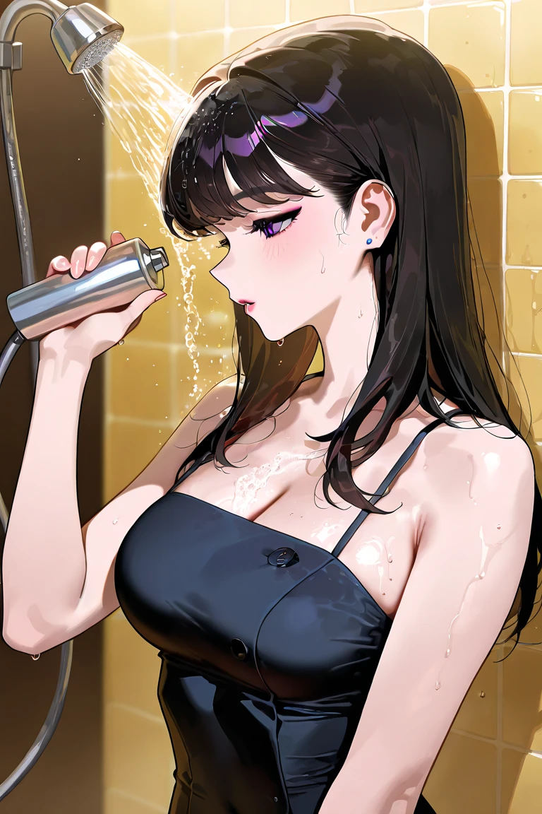 Showering in the shower room Tifa Lockhart