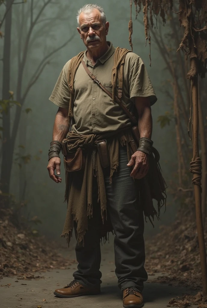 Brazilian man in remote area who has no vision