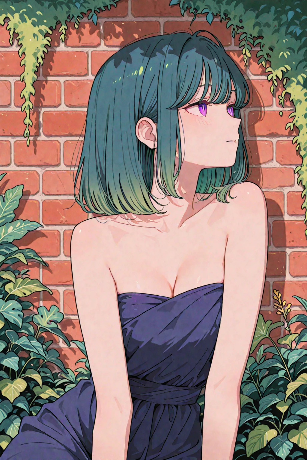 score_9, score_8_up, score_7_up, source_anime, from behind, solo, 1girl, twitch-chan, smile, looking back, purple hair, hair ornament, headset, crown, purple eyes, yellow sundress, bare shoulders, outdoors, flower field <lora:gijinkaseries_twitch_ponyXL:1>