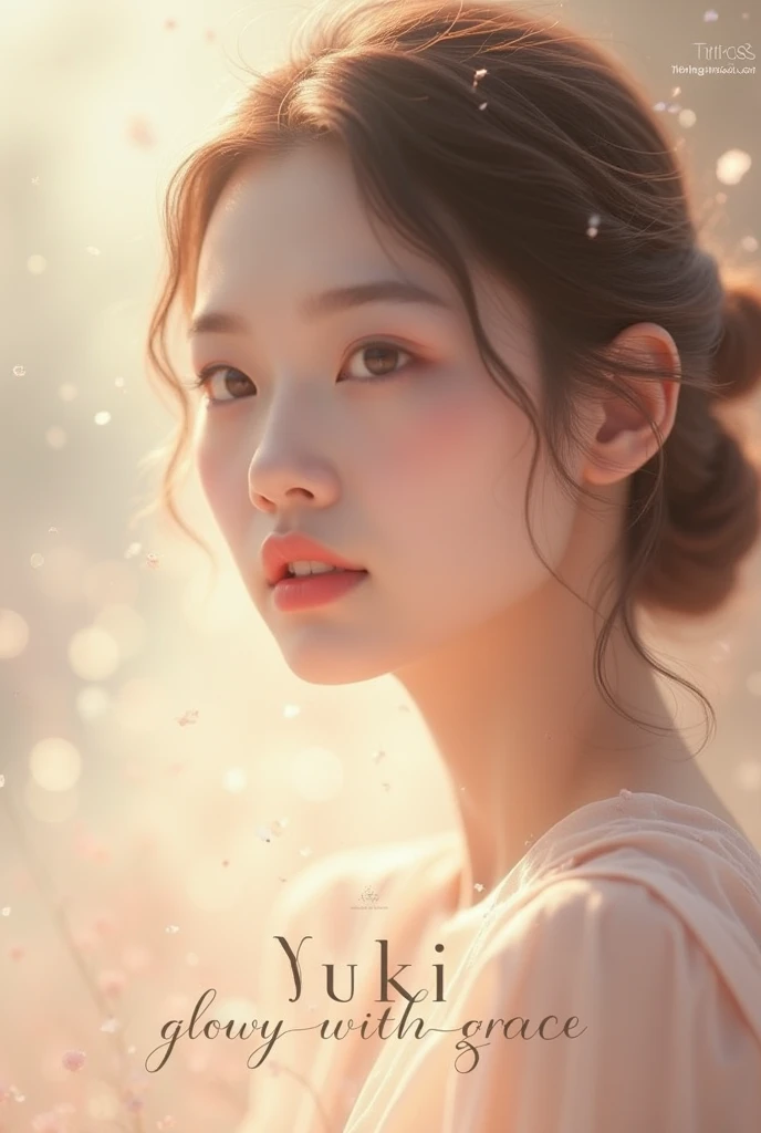 Brand name: Yuki Tagline: Glow With Grace Make a logo for my nrand ...