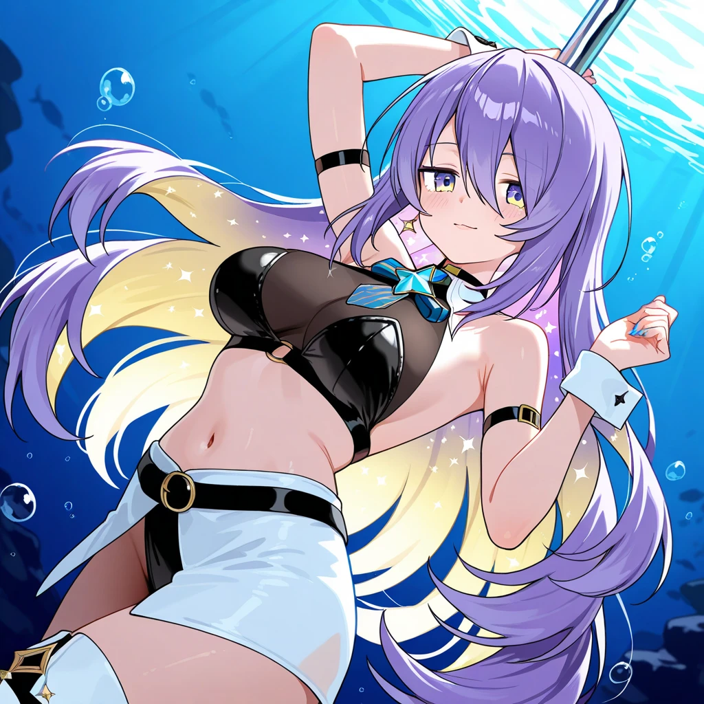 ((huge breasts、huge breasts、huge breasts、huge breasts、huge breasts、huge breasts、pointed chest、nice detailed nipples、Breasts that don't sag、naked)), beautiful breasts、(big breasts),Super detailed、(masterpiece, highest quality, official art:1.2), (flat color:1.5),(colorful),looking at the viewer,((1 girl)),alone, white background, floating colorful water,(2D:1.5)、(((NSFW,naked,short hair,garter belt、choker、complain)))