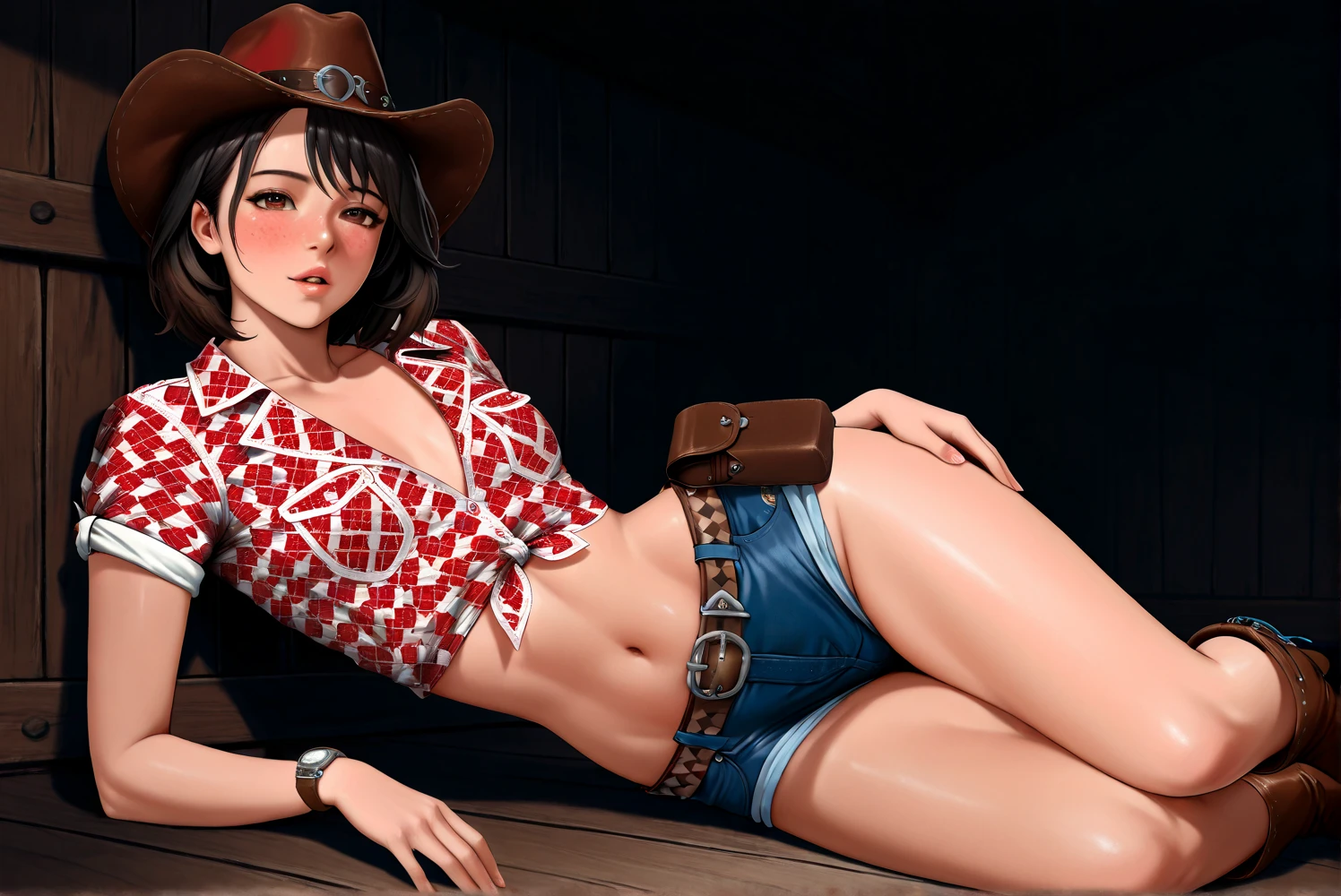 Hailee Steinfeld at the ranch